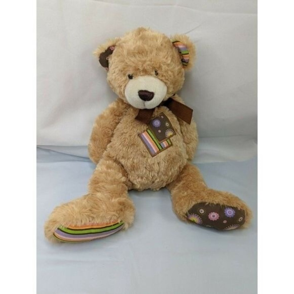 Ganz Patchwork Bear Plush 15 Inch H11509 Stuffed Animal‎ Toy